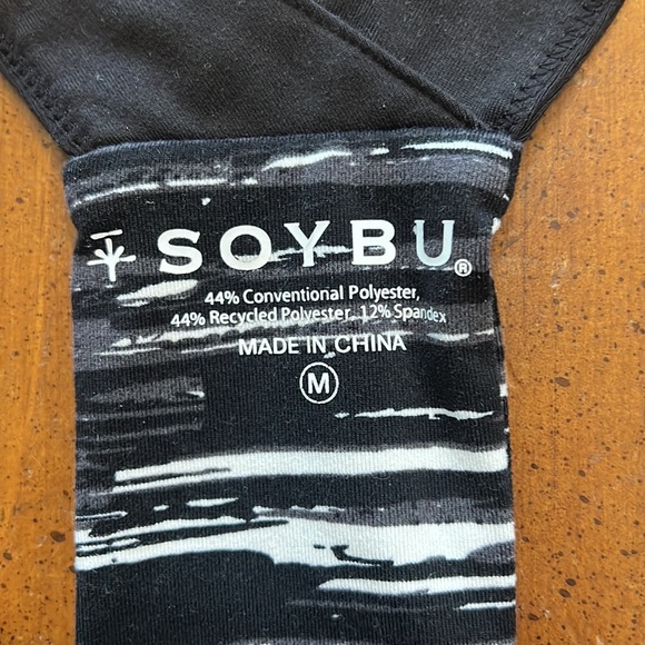 Soybu Tank Top Black with White Design Down Back - Picture 4 of 6